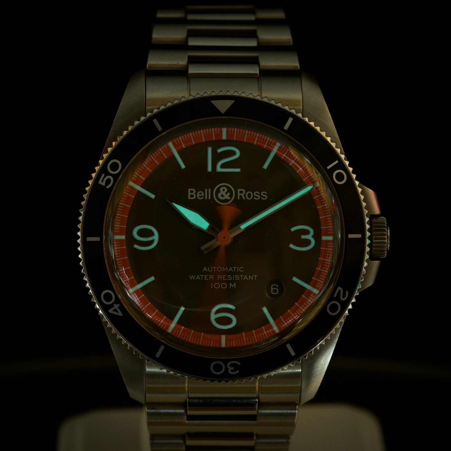 Bell & Ross BR V2-92 Garde Cotes Stainless Steel 41mm Mens Dive Watch Full Set