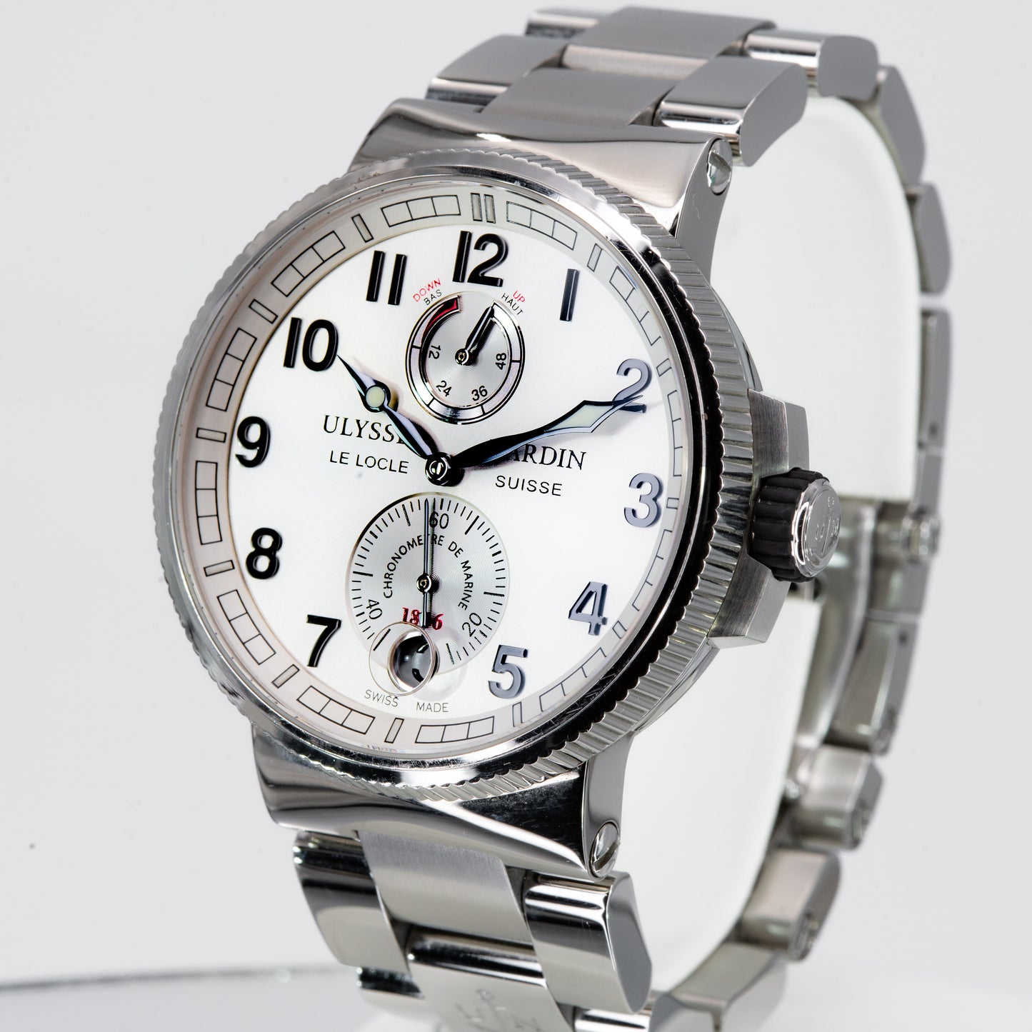 Ulysse Nardin Marine Chronometer 43mm 1183-126-61 / 1183-126 Full Set