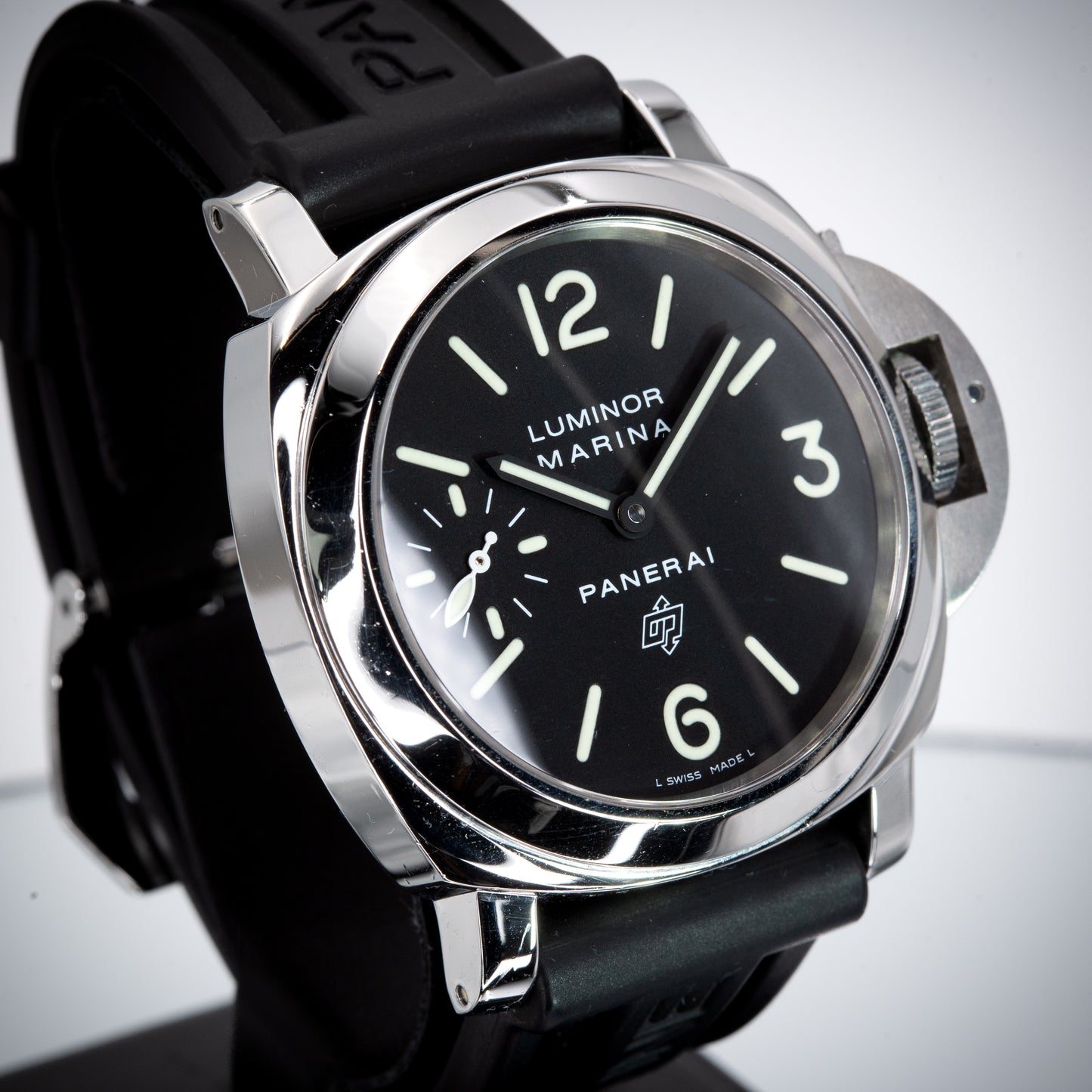 Panerai Luminor Marina Black 44mm PAM00005 Rubber Strap PAM 00005