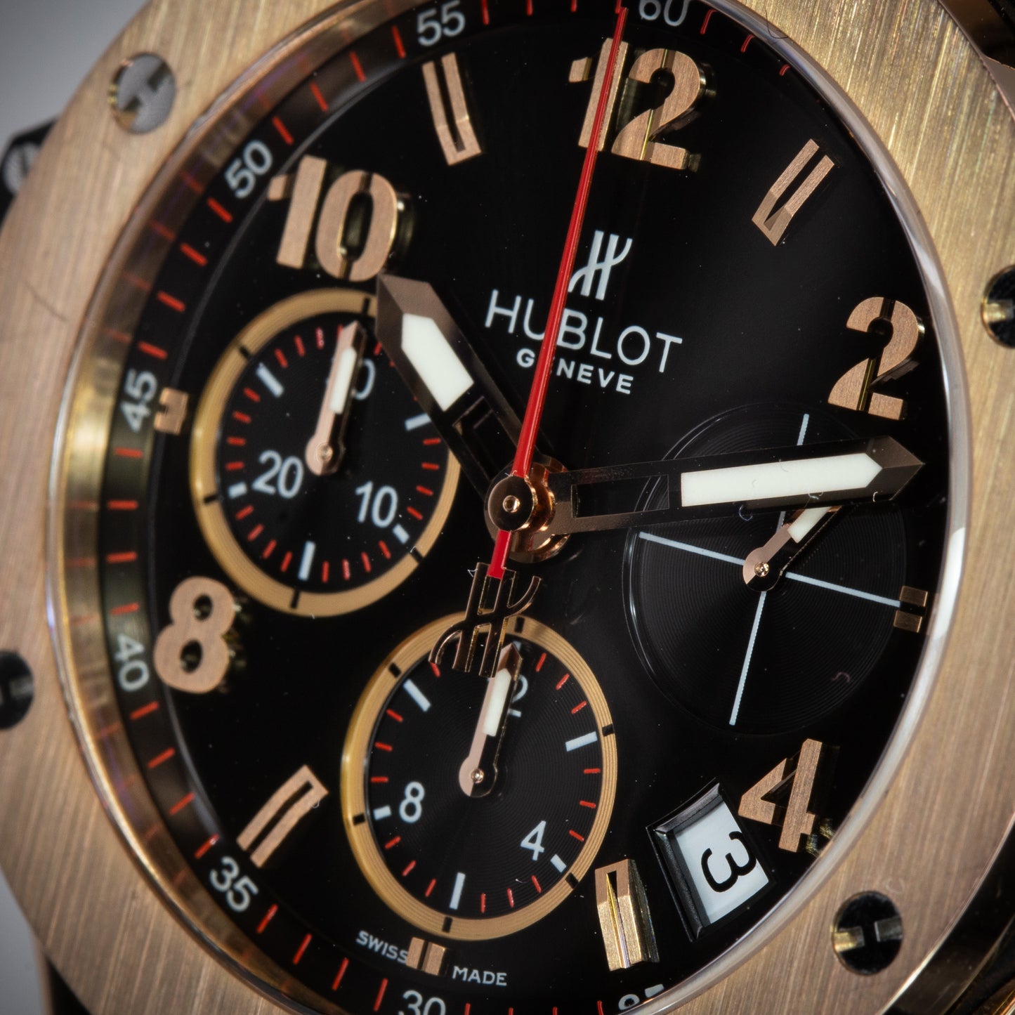 Hublot Big Bang 341.PX.130.RX 18K Rose Gold 41mm Auto Chronograph Full Set