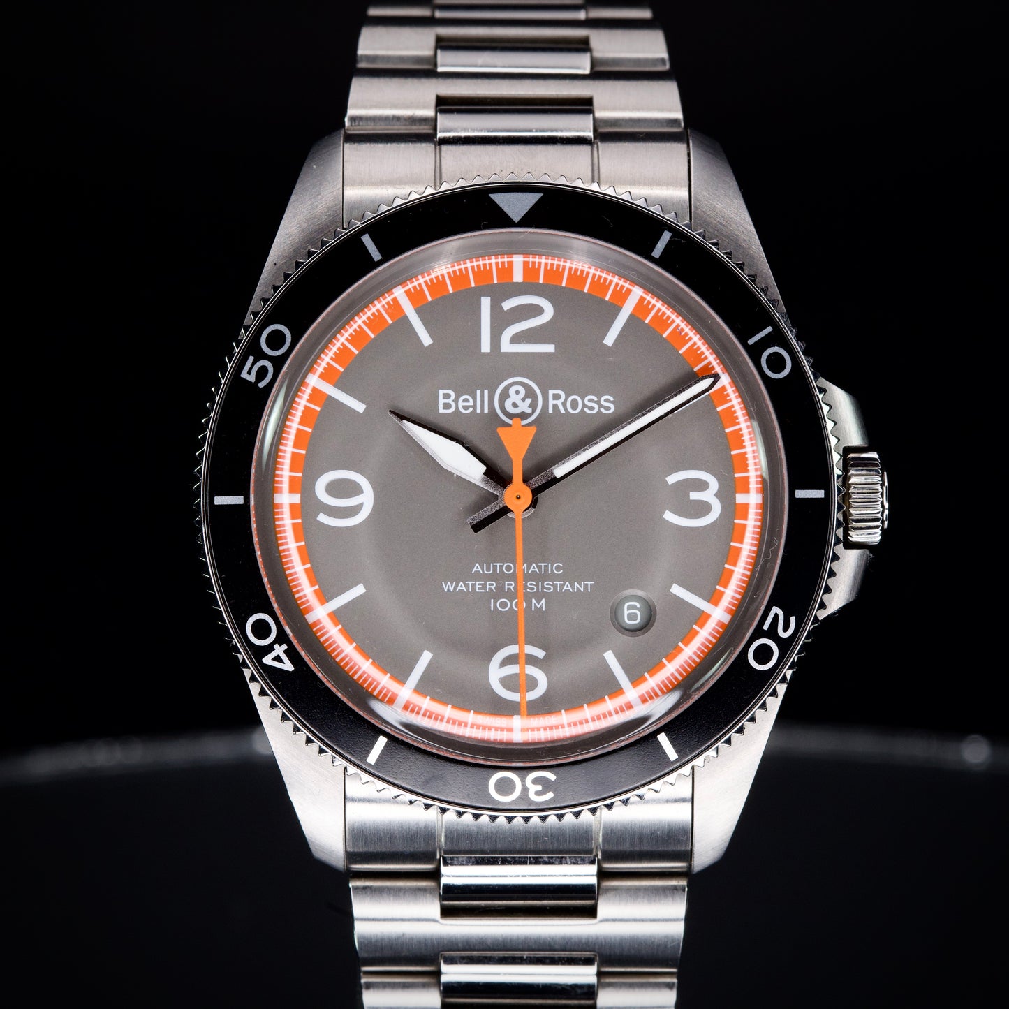 Bell & Ross BR V2-92 Garde Cotes Stainless Steel 41mm Mens Dive Watch Full Set