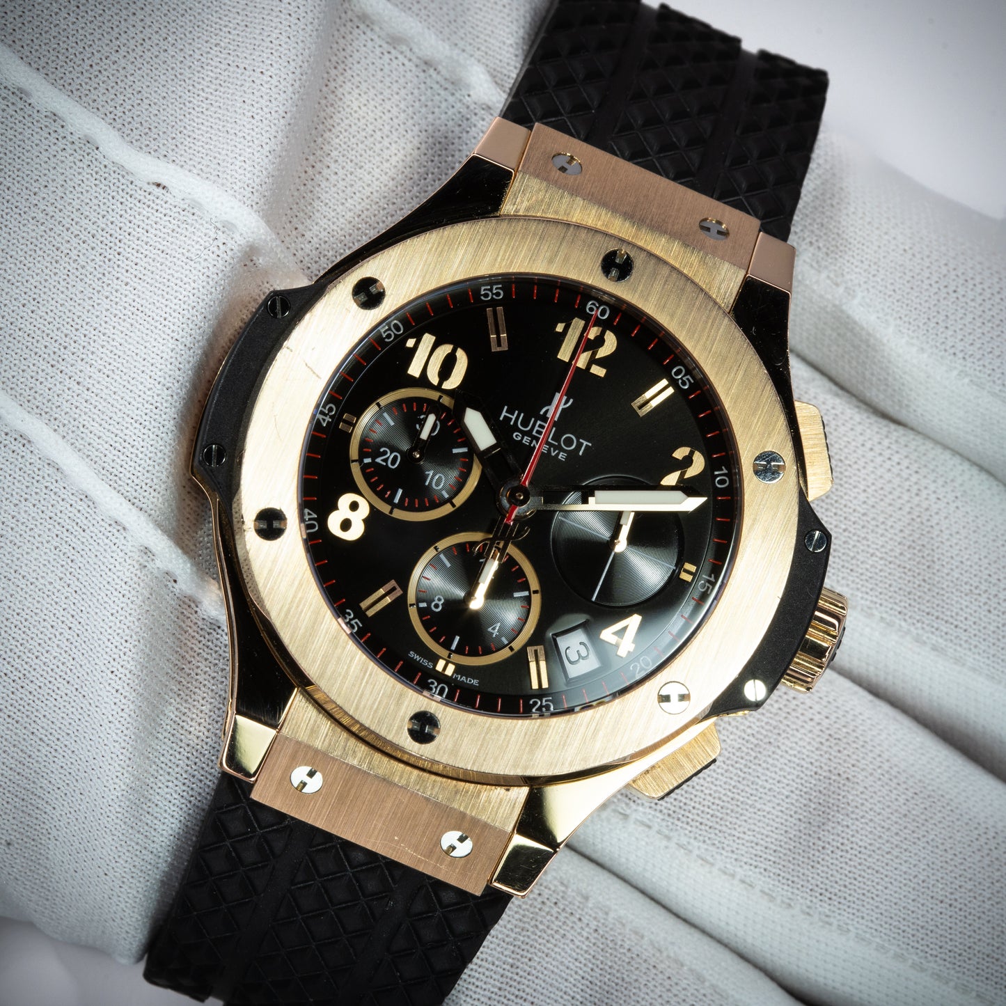 Hublot Big Bang 341.PX.130.RX 18K Rose Gold 41mm Auto Chronograph Full Set