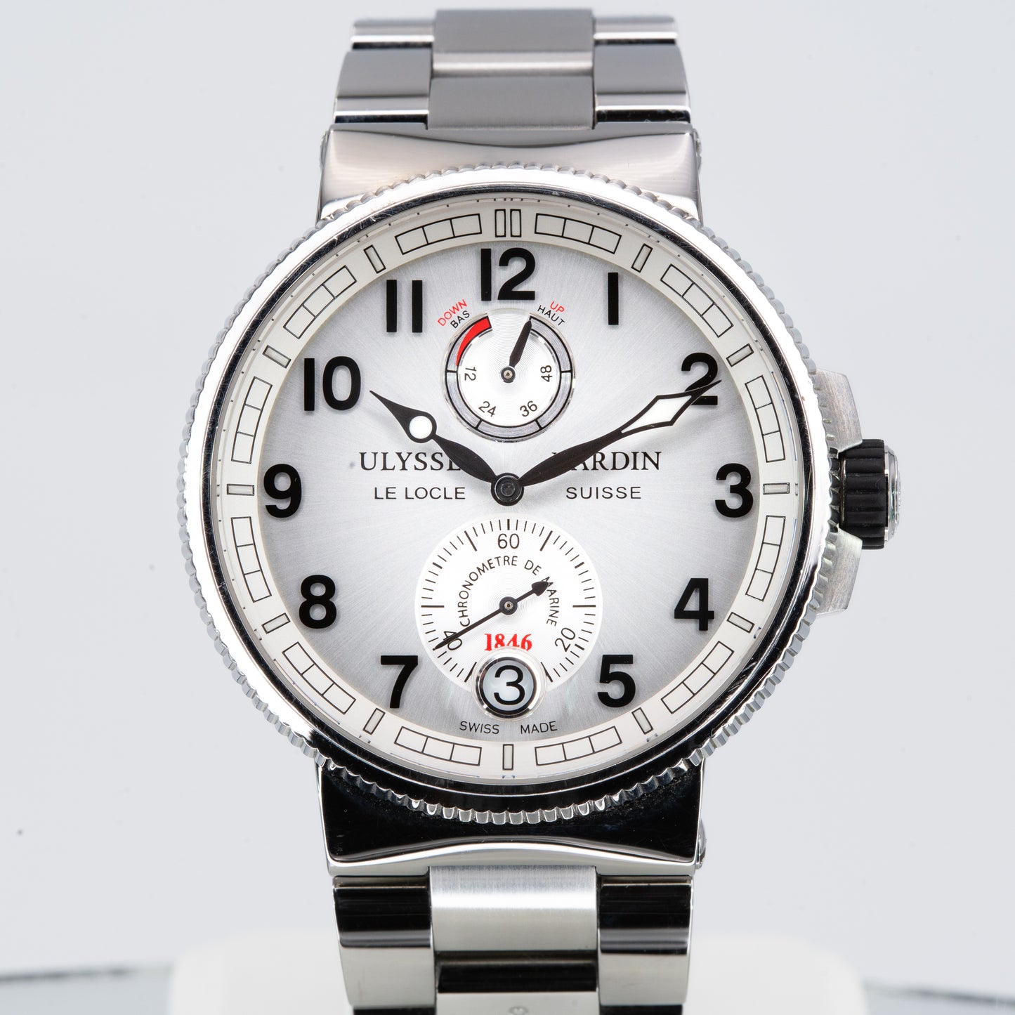 Ulysse Nardin Marine Chronometer 43mm 1183-126-61 / 1183-126 Full Set