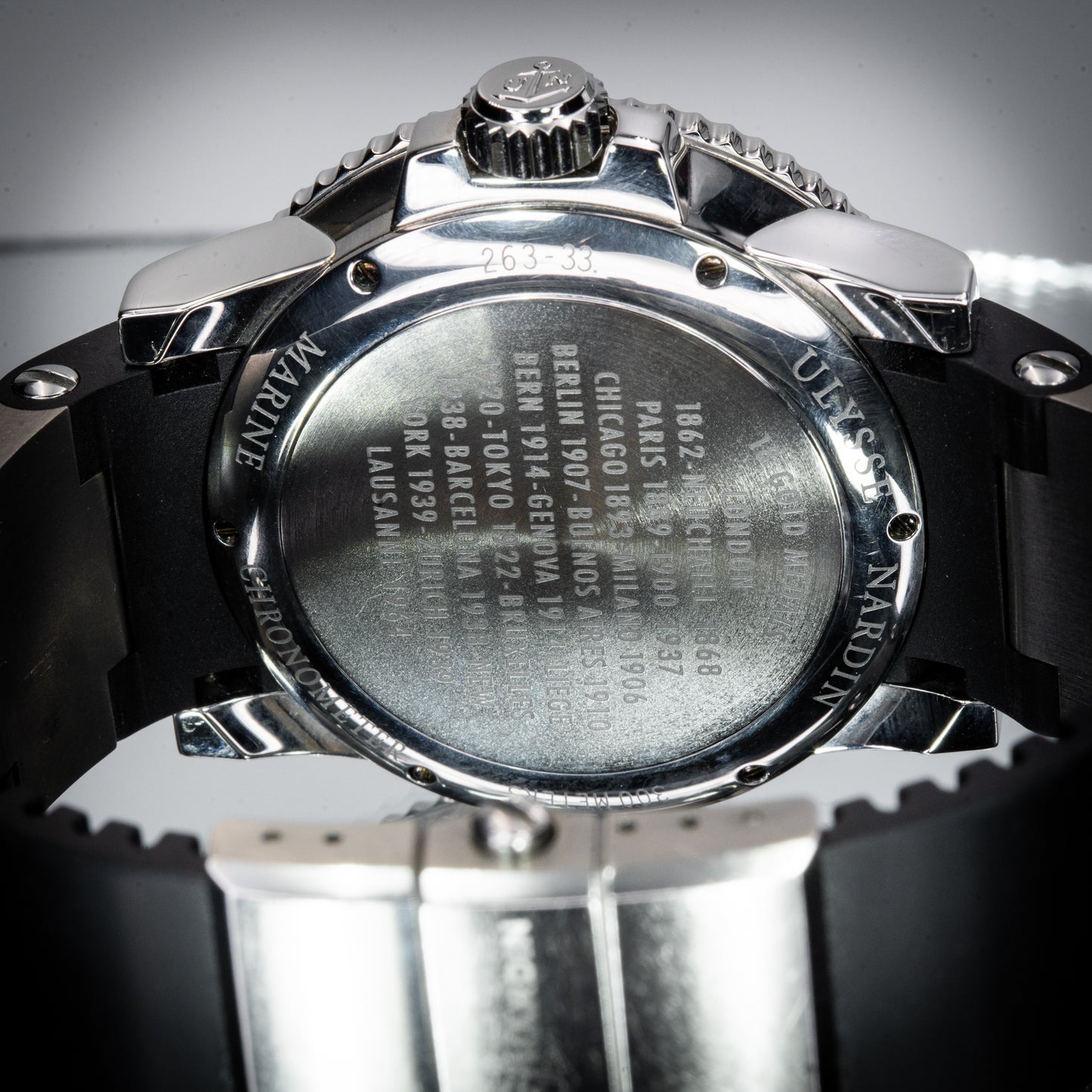 Ulysse Nardin UN Maxi Marine Diver 263-33 Silver Dial Limited Edition - Full Set