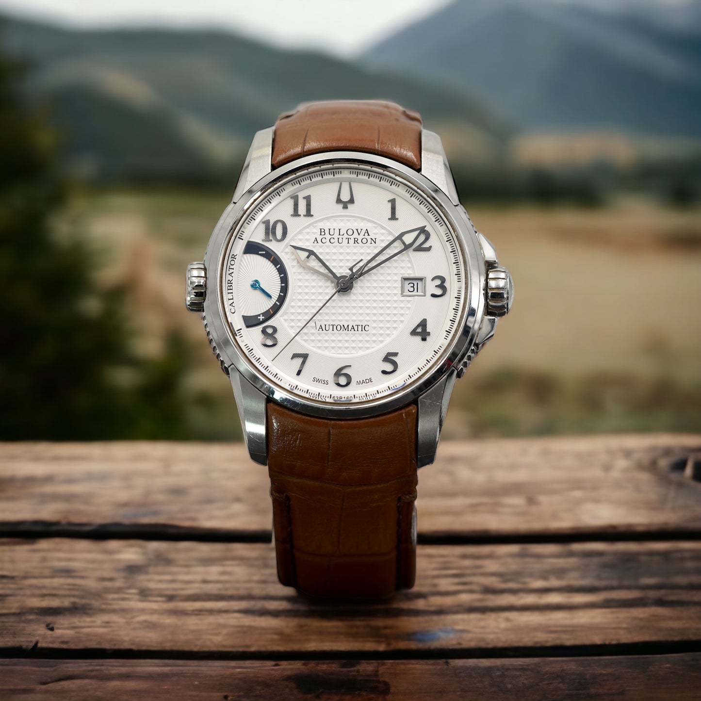 Bulova Calibrator Accutron White Dial Stainless Steel Men's Watch ACCUTRON-63B160