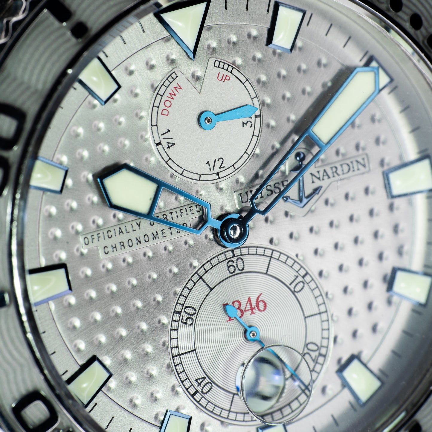 Ulysse Nardin UN Maxi Marine Diver 263-33 Silver Dial Limited Edition - Full Set
