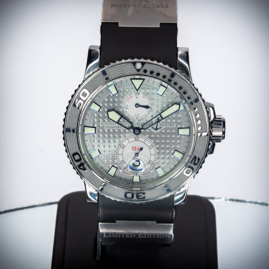 Ulysse Nardin UN Maxi Marine Diver 263-33 Silver Dial Limited Edition - Full Set