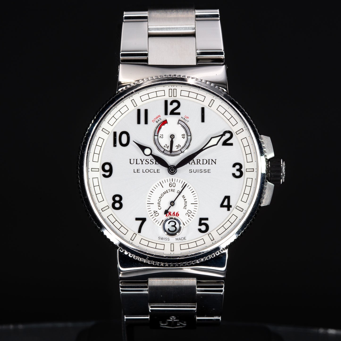 Ulysse Nardin Marine Chronometer 43mm 1183-126-61 / 1183-126 Full Set