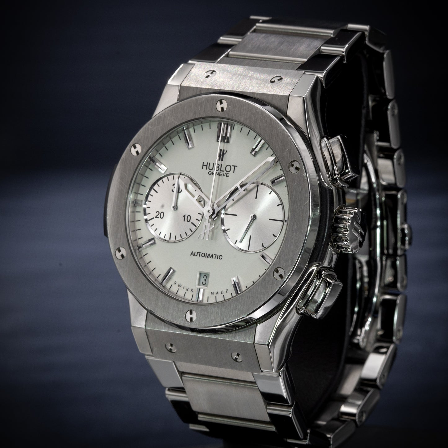 Hublot Classic Fusion Chronograph Titanium 45mm 520.NX.2610.NX Full Set
