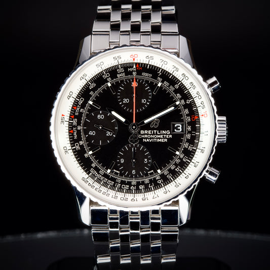 Breitling Navitimer Chronograph 41mm A13324 A13324121B1A1 SS/Blk dial Box Papers