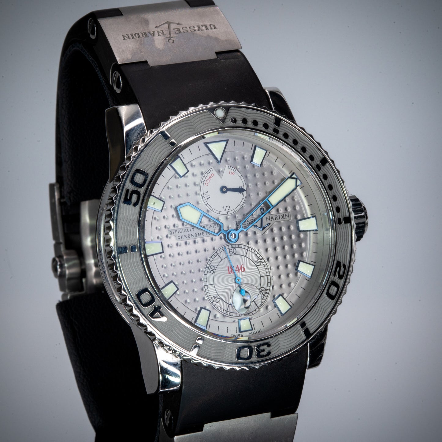 Ulysse Nardin UN Maxi Marine Diver 263-33 Silver Dial Limited Edition - Full Set
