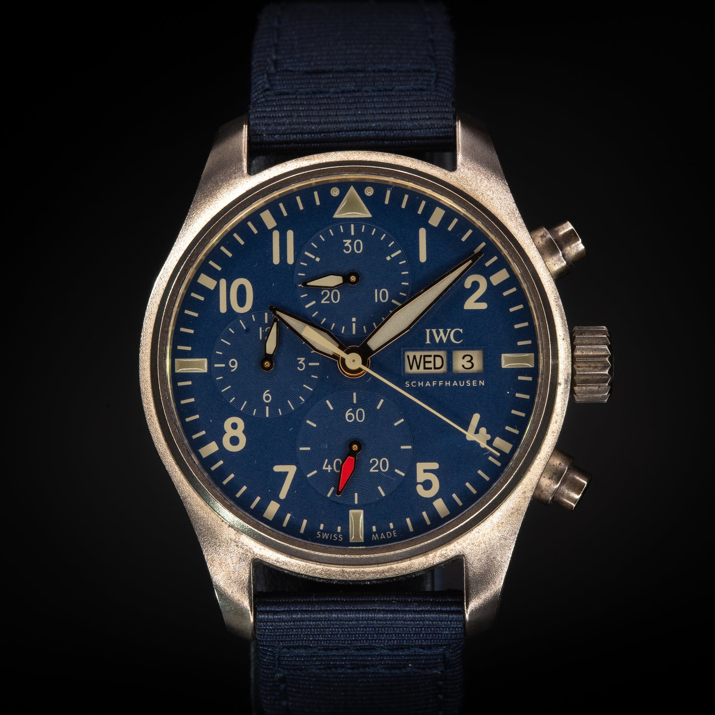 IWC Pilot Chronograph 41mm Bronze Blue Dial 41mm IW388109 Full Set