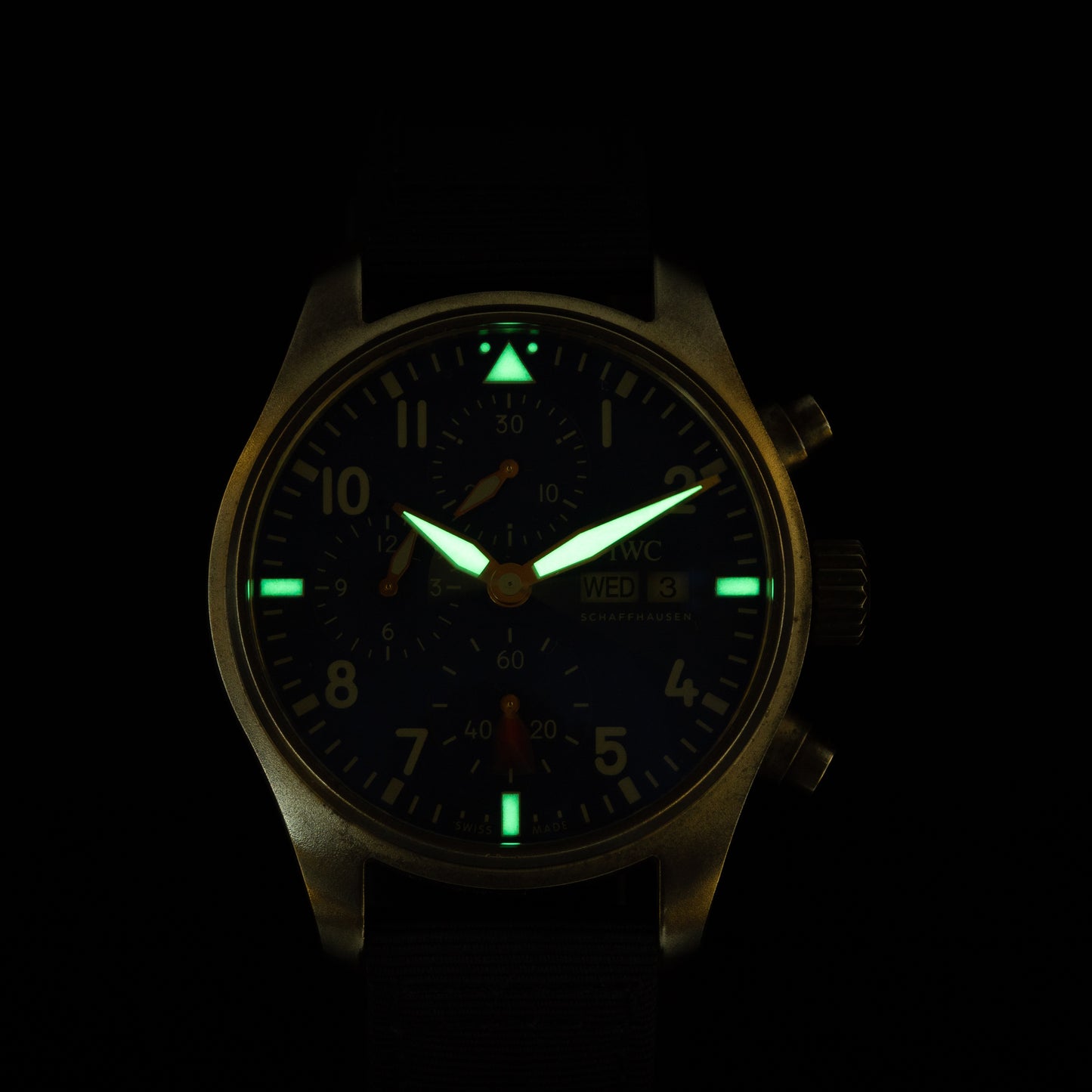 IWC Pilot Chronograph 41mm Bronze Blue Dial 41mm IW388109 Full Set
