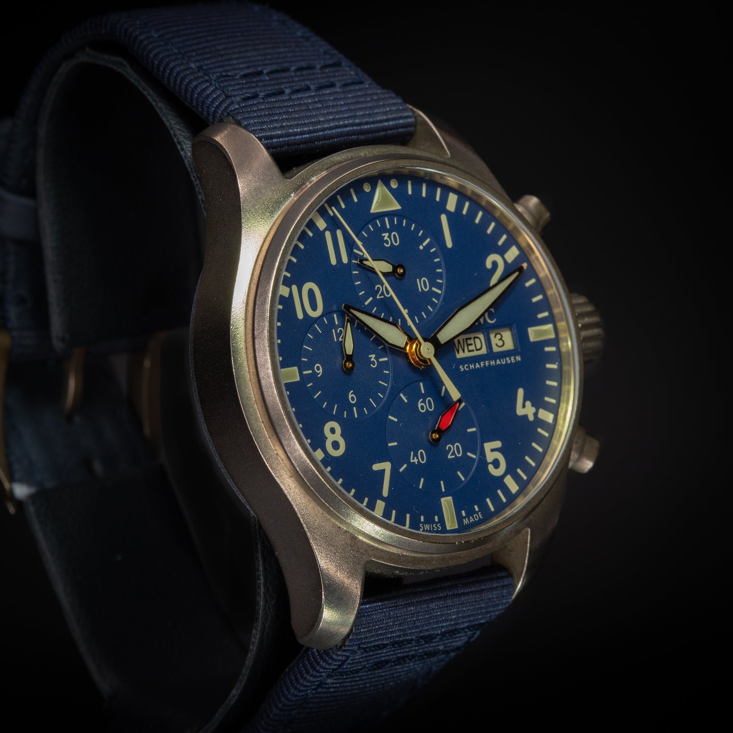 IWC Pilot Chronograph 41mm Bronze Blue Dial 41mm IW388109 Full Set