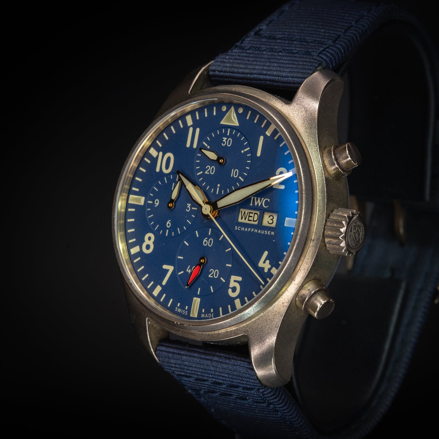 IWC Pilot Chronograph 41mm Bronze Blue Dial 41mm IW388109 Full Set