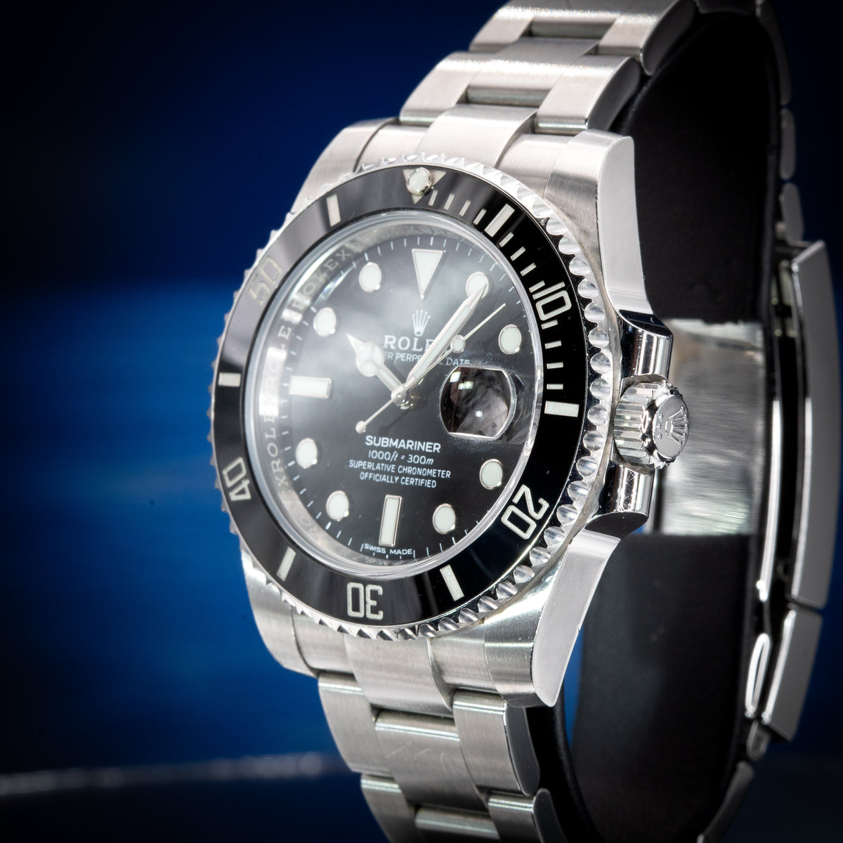 Rolex Submariner Date 116610LN FULL SET Steel Oyster Bracelet with Black Bezel