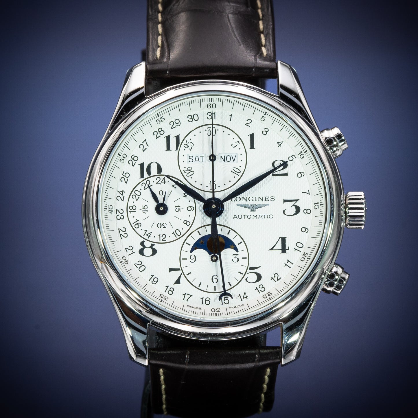 Longines Master Collection Chronograph 40mm L2.773.4.78.3 Full Set