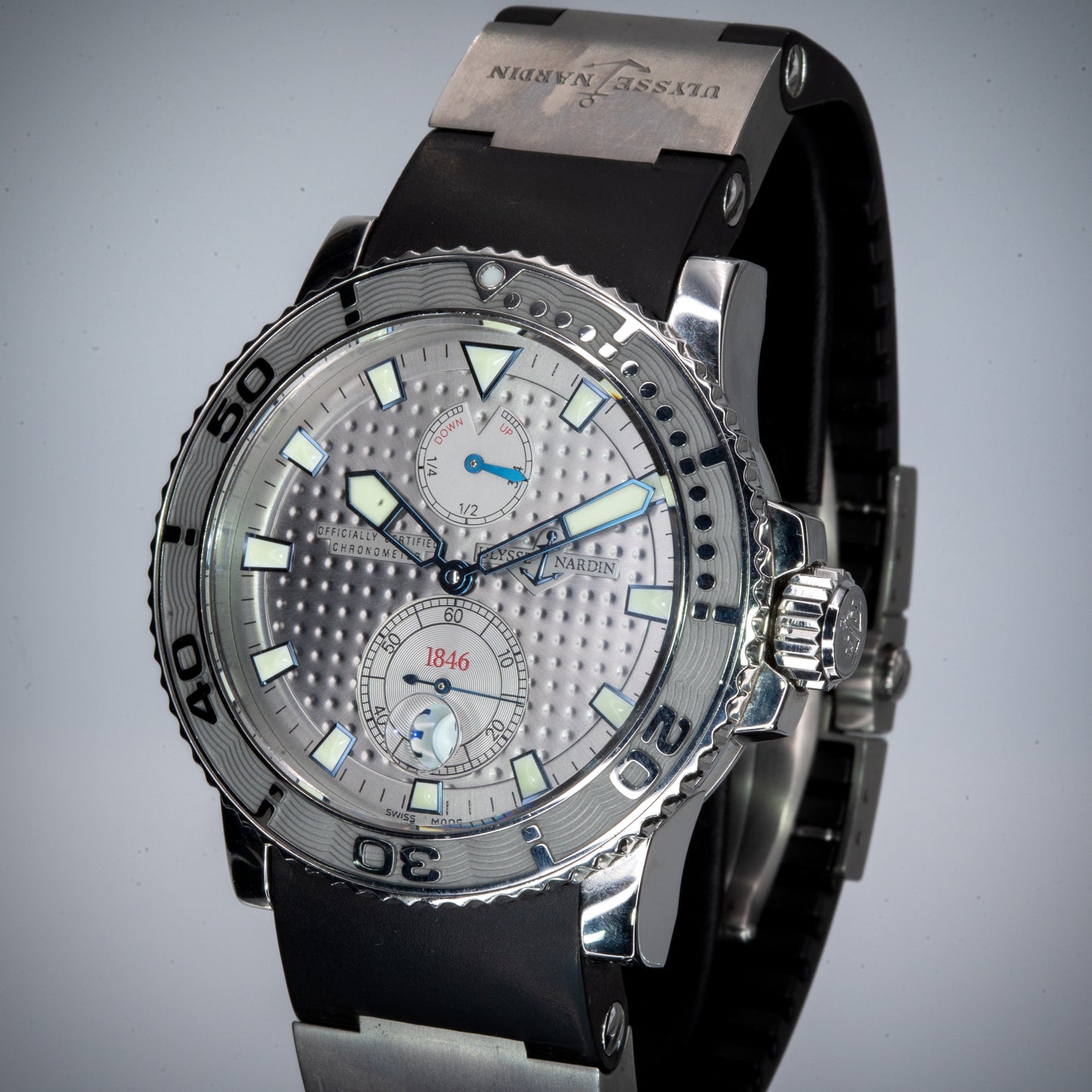 Ulysse Nardin UN Maxi Marine Diver 263-33 Silver Dial Limited Edition - Full Set