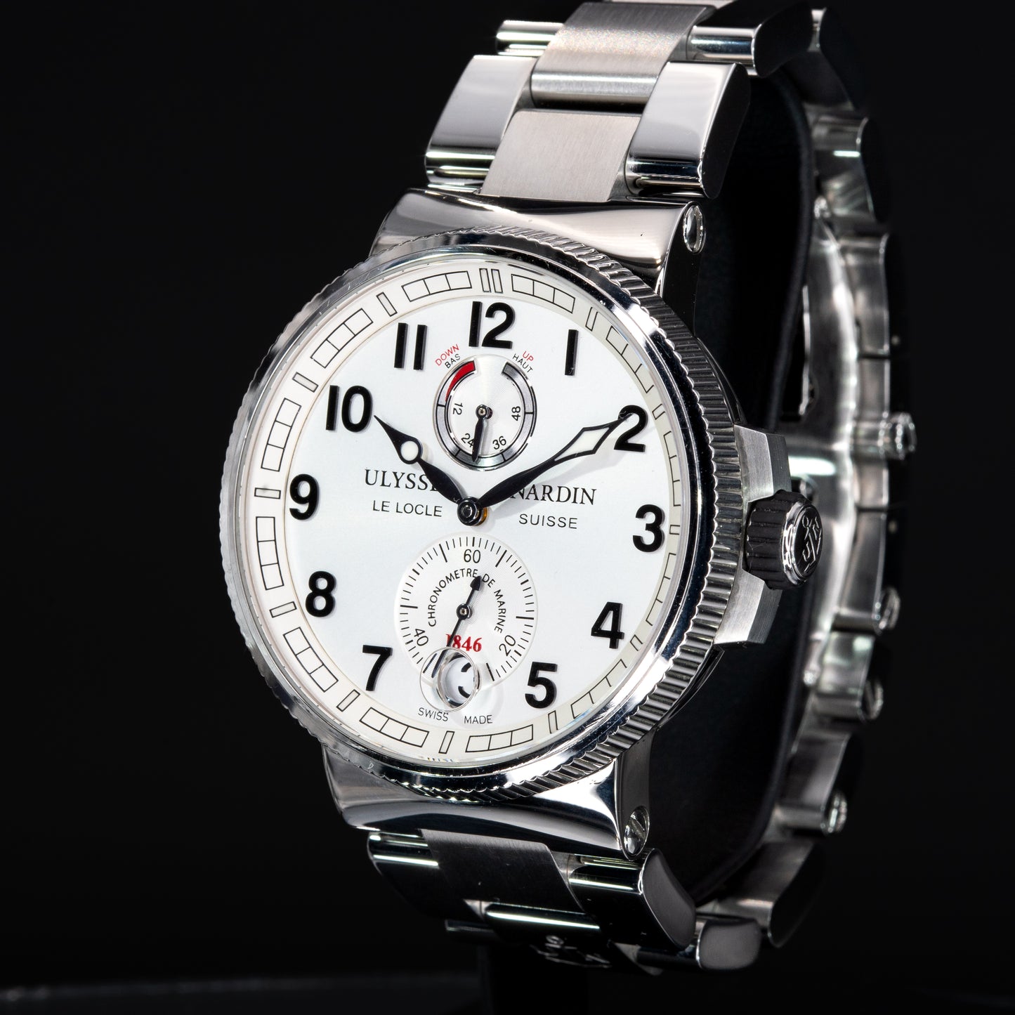 Ulysse Nardin Marine Chronometer 43mm 1183-126-61 / 1183-126 Full Set