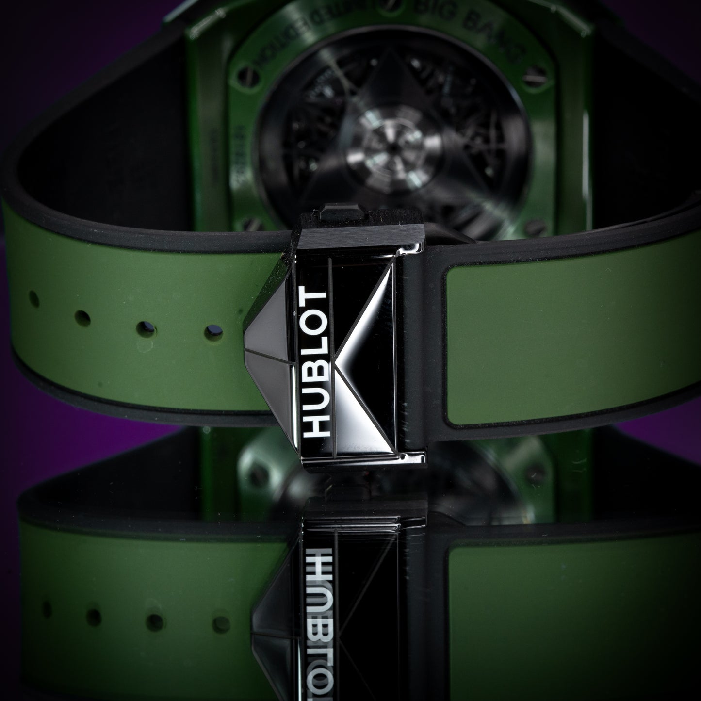 Hublot Big Bang Unico Sang Bleu II Green Ceramic 45mm 418.GX.5207.RX.MXM22 Full