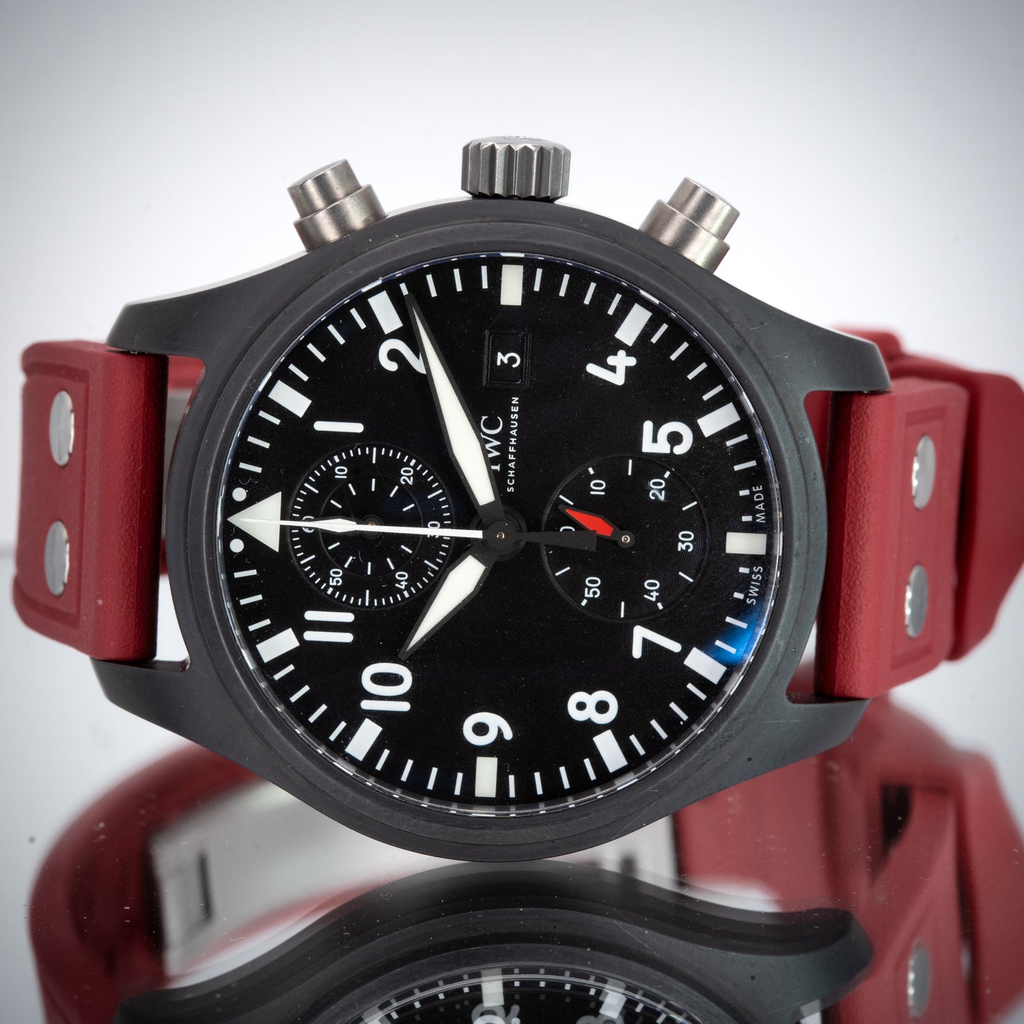 IWC Top Gun Pilot Chronograph IW389001 Ceramic 44.5mm Automatic Full Set 2019