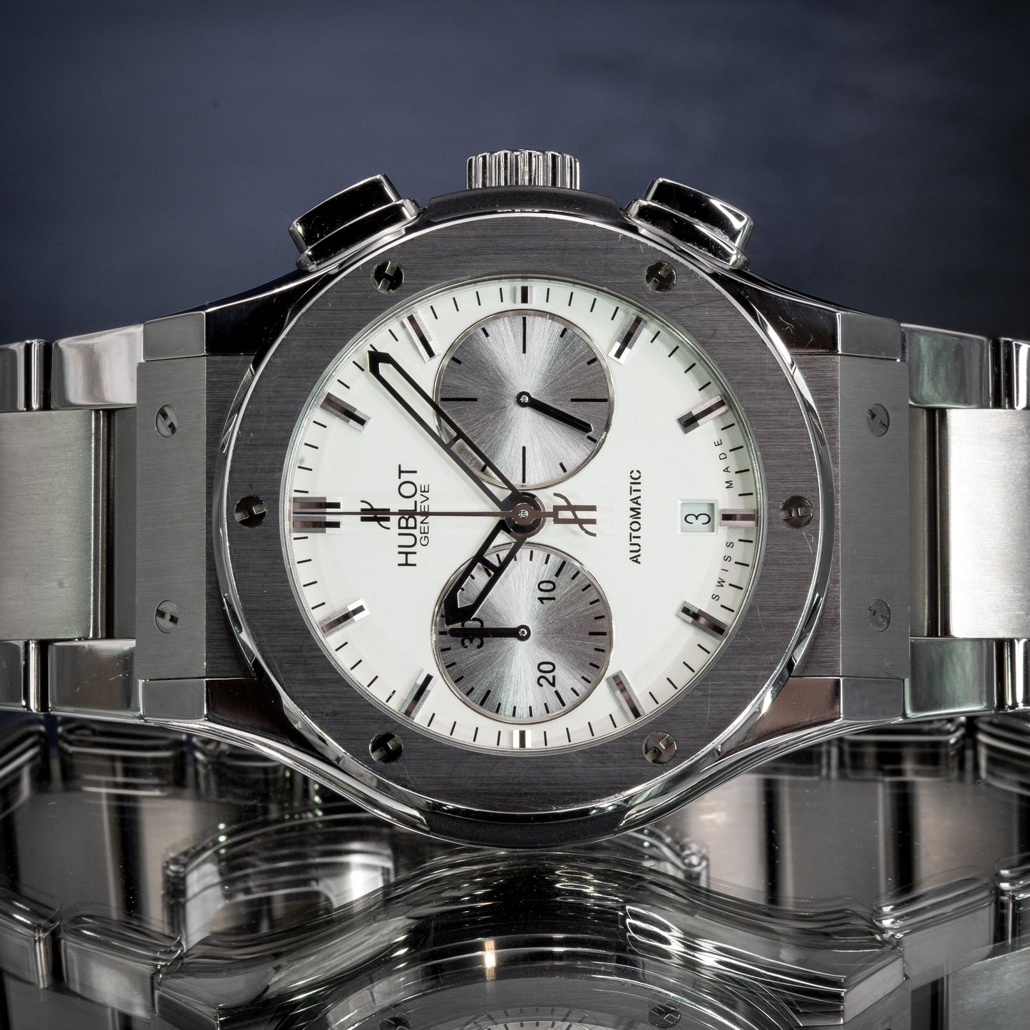 Hublot Classic Fusion Chronograph Titanium 45mm 520.NX.2610.NX Full Set