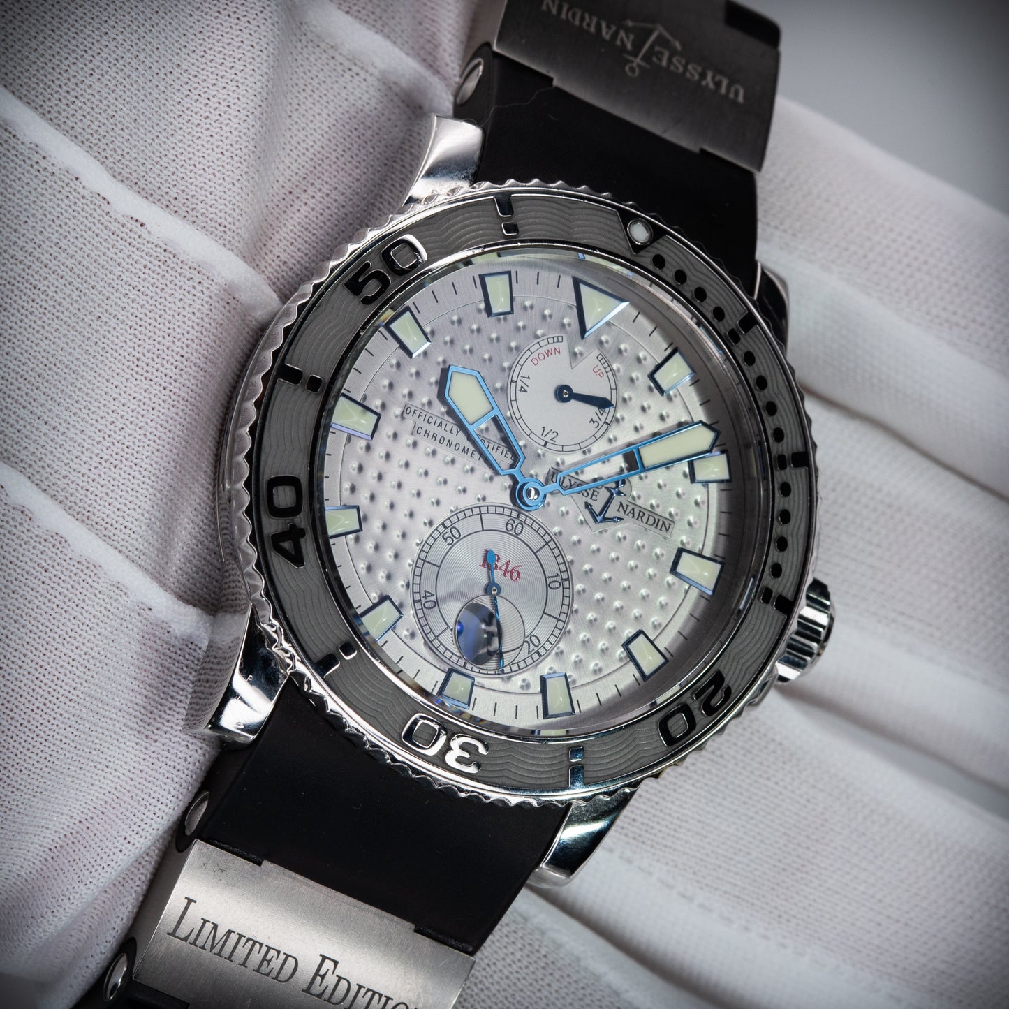 Ulysse Nardin UN Maxi Marine Diver 263-33 Silver Dial Limited Edition - Full Set