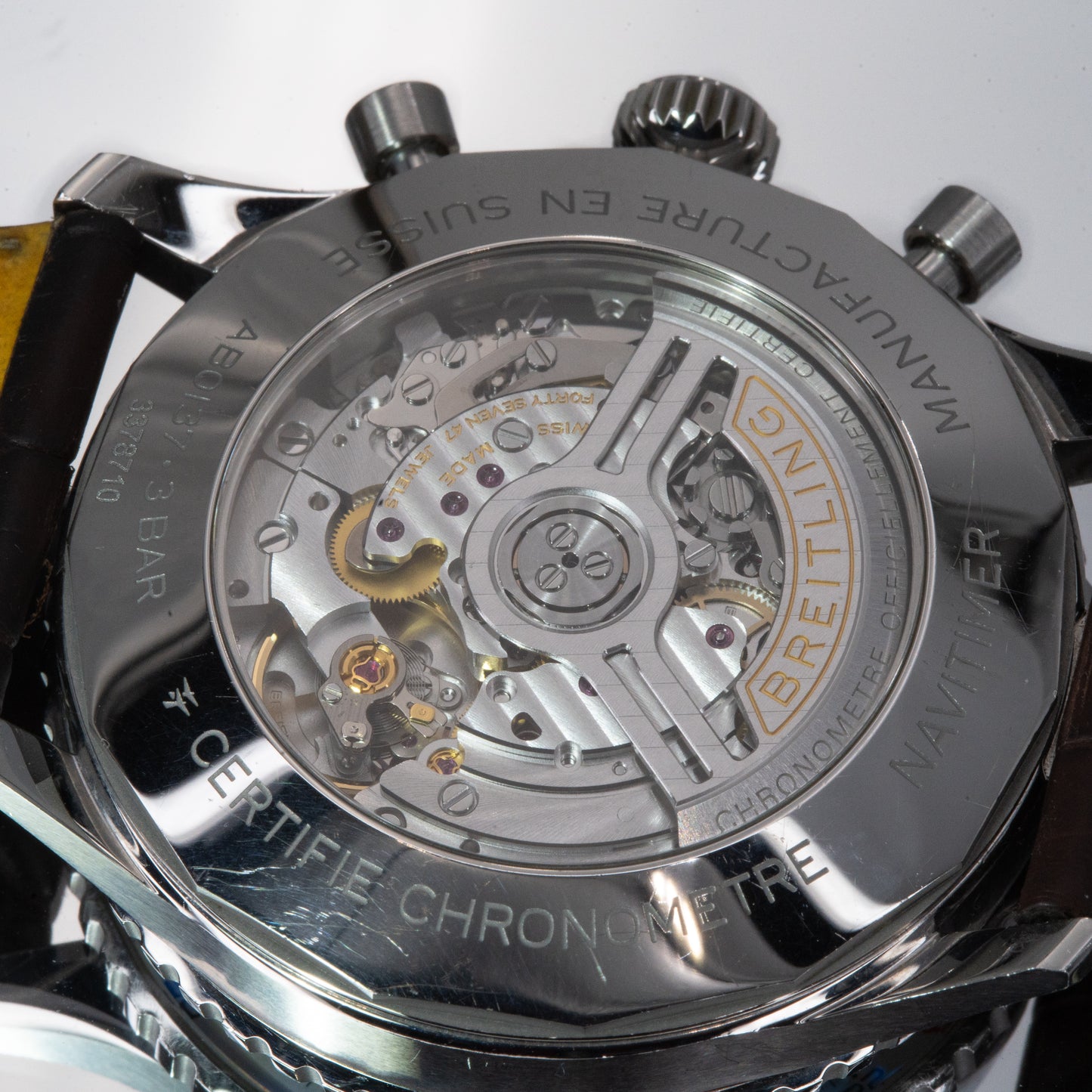 Breitling Navitimer B01 Chrono Blue Dial 46mm Complete Set AB0137211C1P1 AB0137