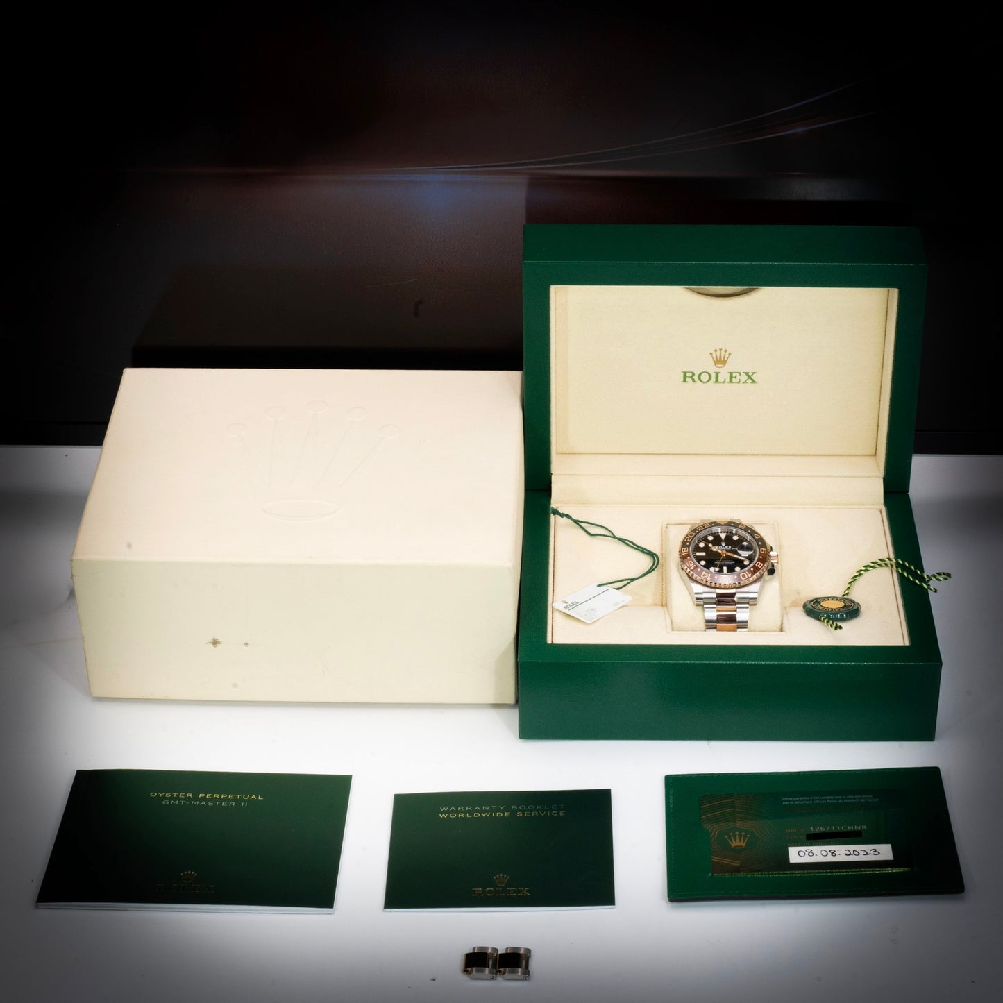2023 Rolex GMT-Master II 126711CHNR “Root Beer” Everose Gold 40mm Full Set