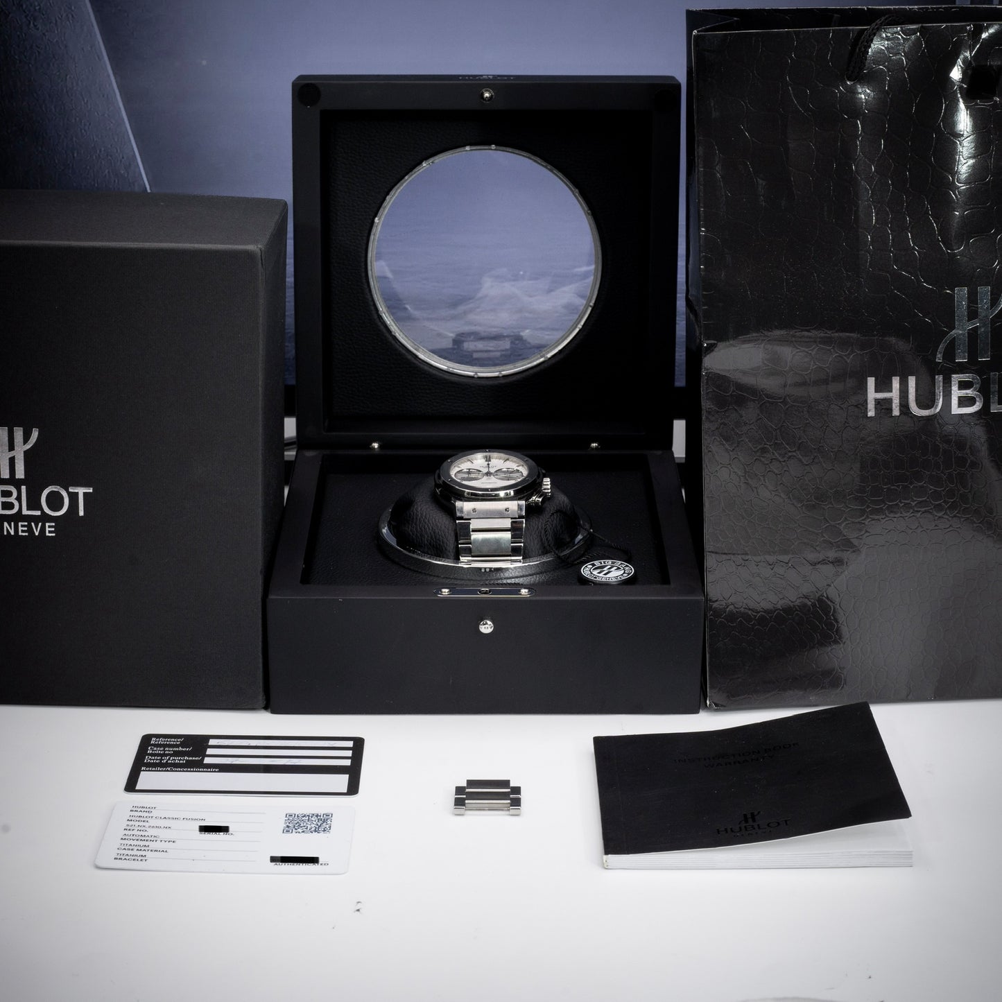 Hublot Classic Fusion Chronograph Titanium 45mm 520.NX.2610.NX Full Set