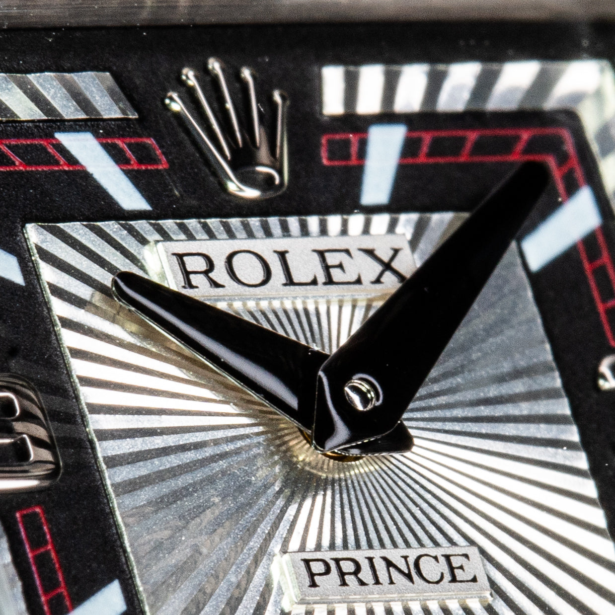Rolex Cellini Prince 5443 White Gold Black Alligator Strap W Deployant Clasp
