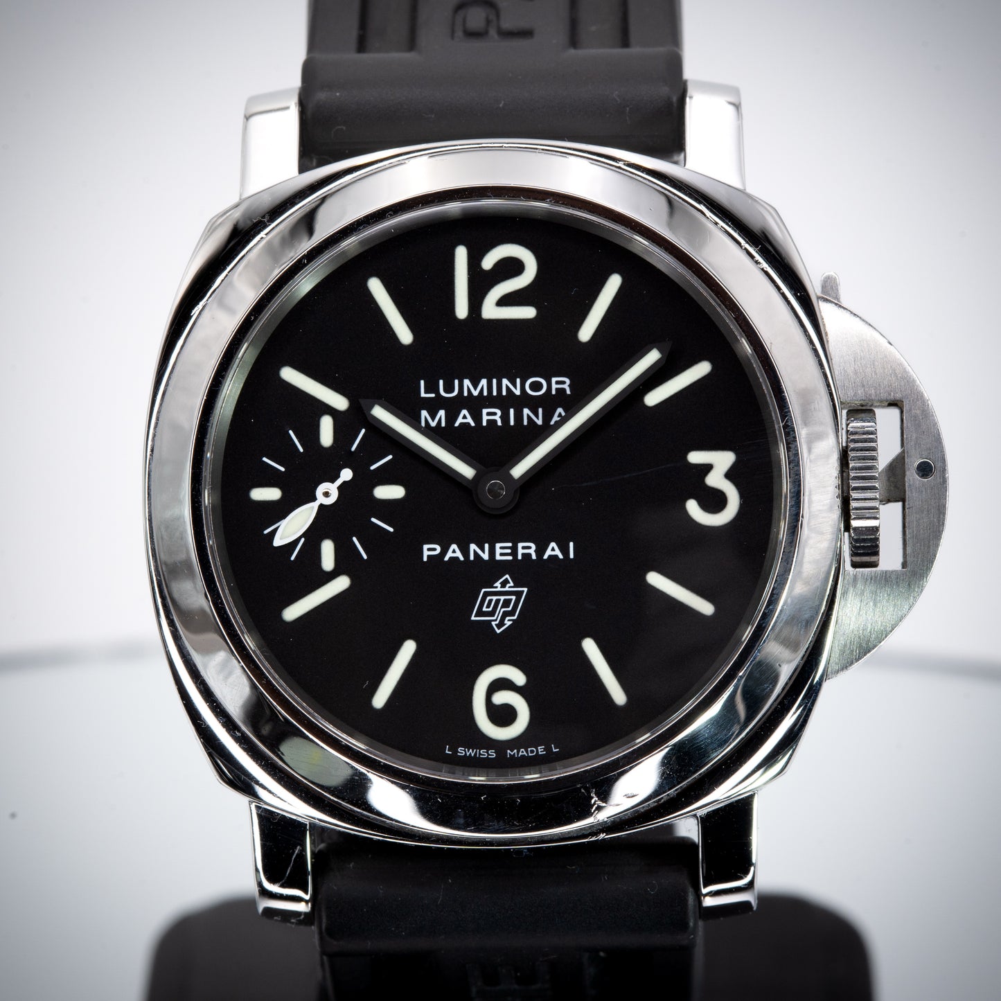 Panerai Luminor Marina Black 44mm PAM00005 Rubber Strap PAM 00005
