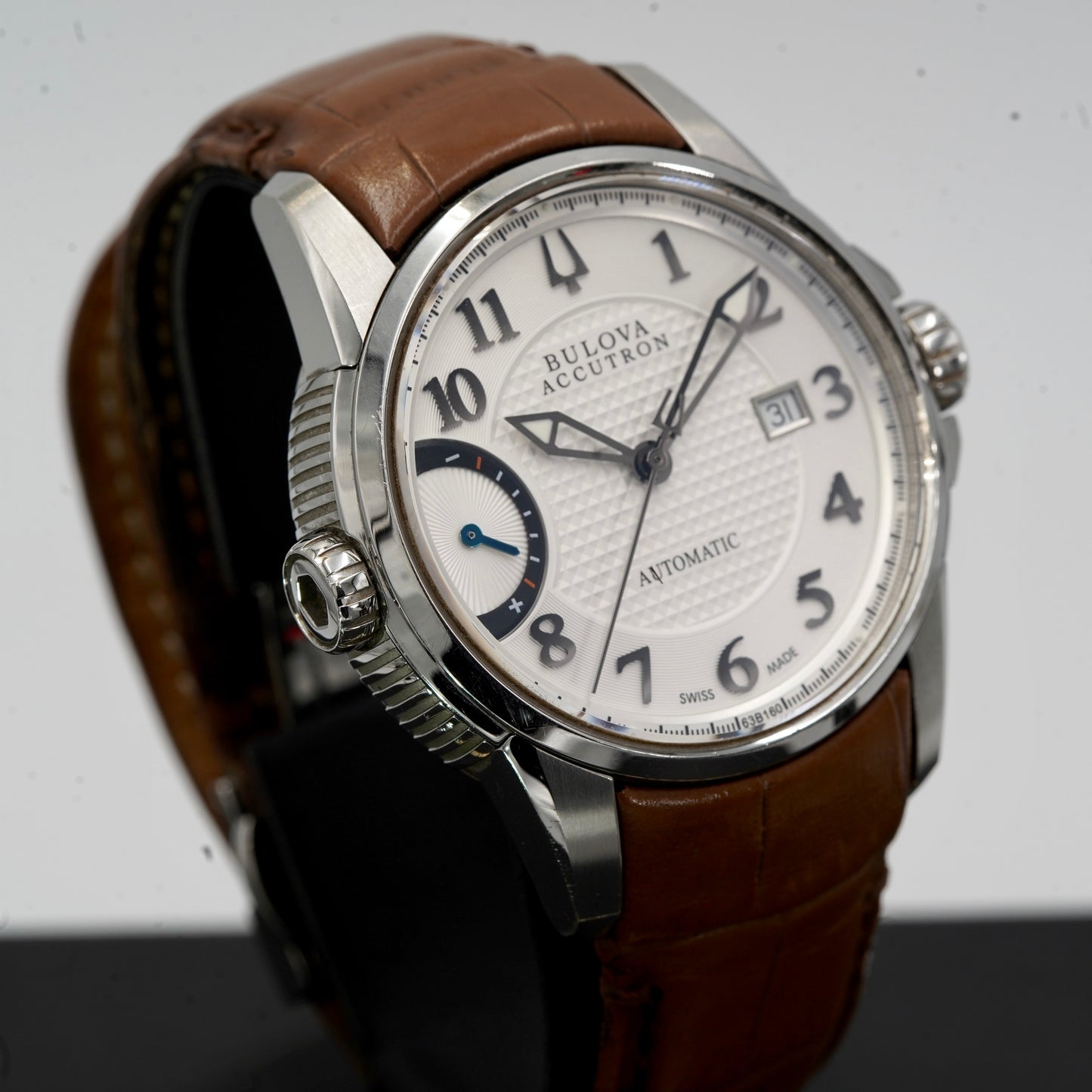 Bulova Calibrator Accutron White Dial Stainless Steel Men's Watch  ACCUTRON-63B160