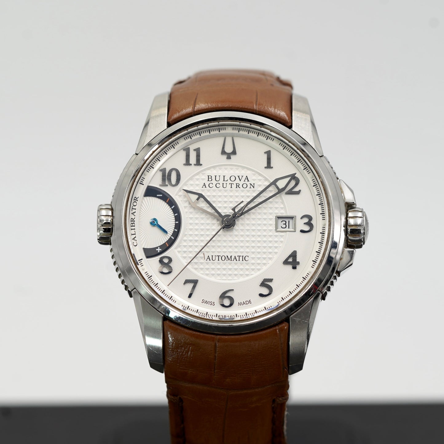 Bulova Calibrator Accutron White Dial Stainless Steel Men's Watch  ACCUTRON-63B160