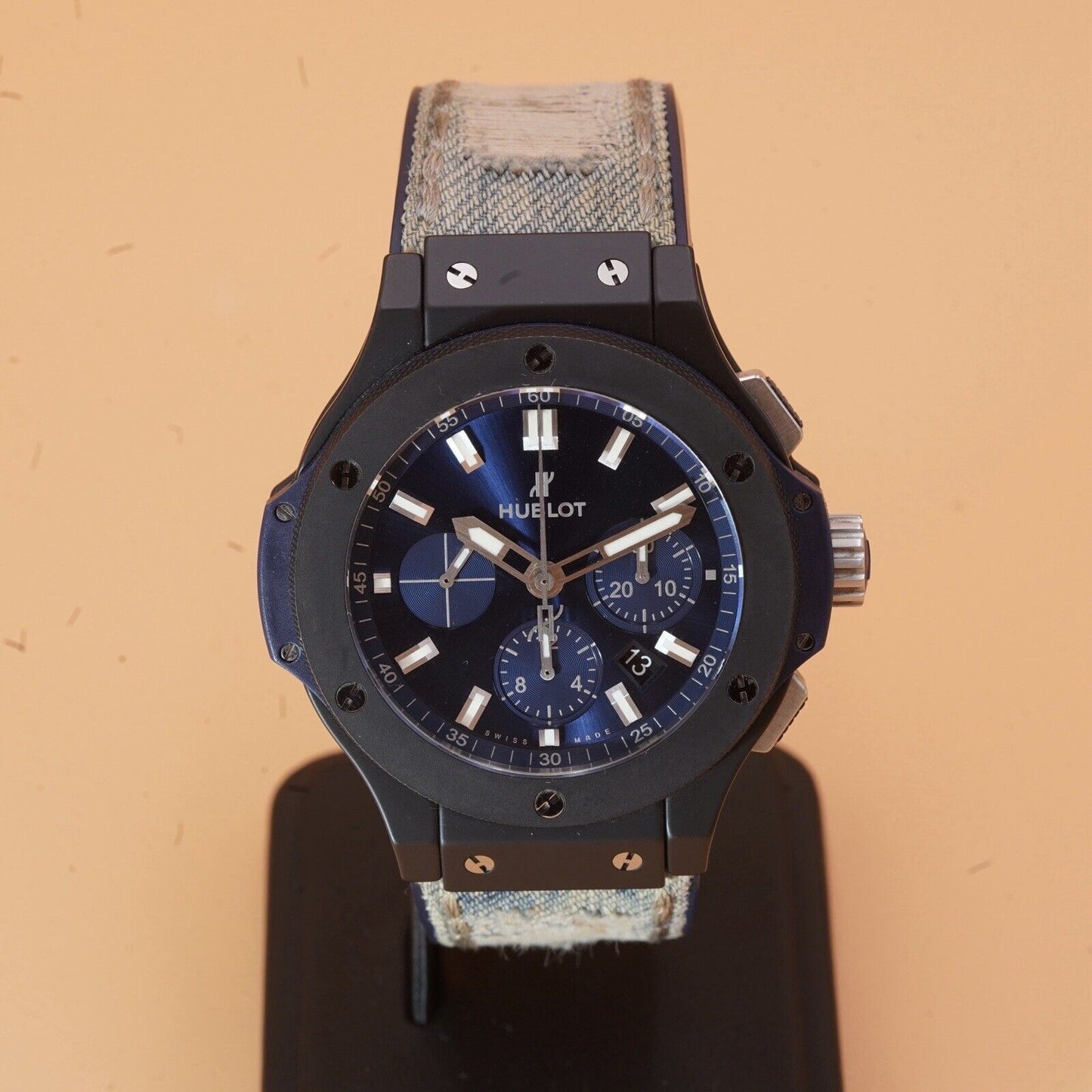 Hublot Big Bang 44mm Ceramic Blue Chronograph  301.CI.7170.LR - 2 Bands, Box & w