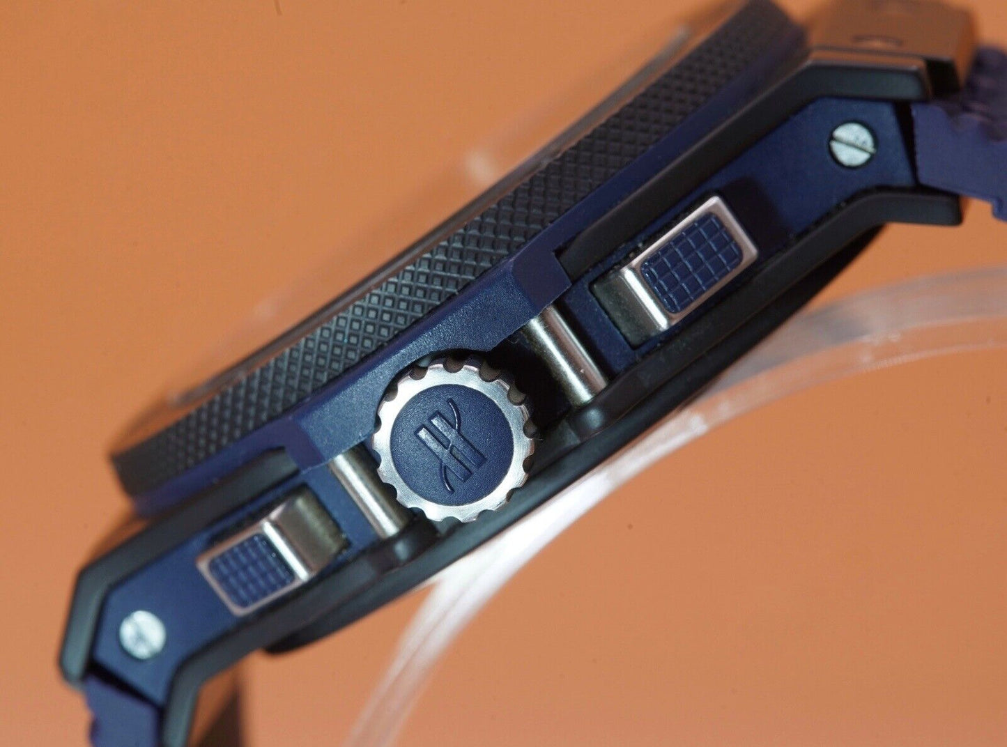 Hublot Big Bang 44mm Ceramic Blue Chronograph  301.CI.7170.LR - 2 Bands, Box & w
